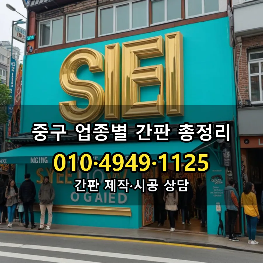 업종별 간판 총정리 설치 현장
